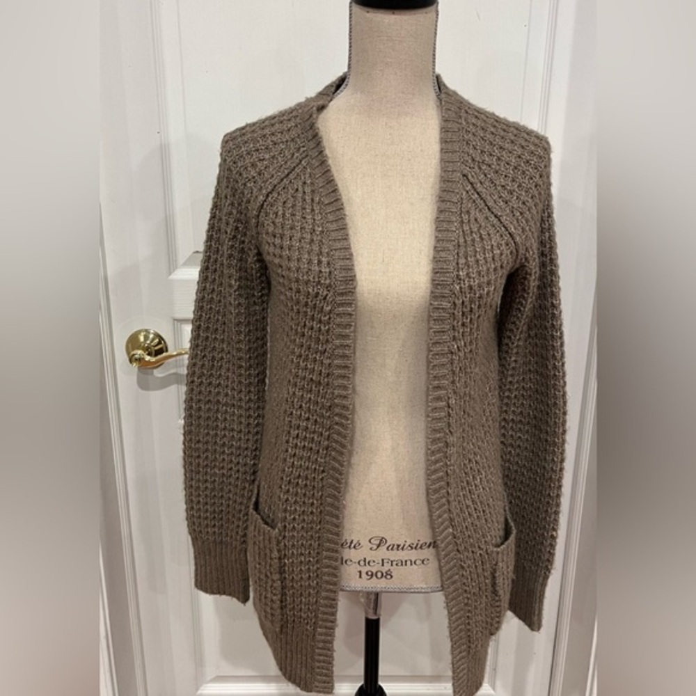 Green cardigan